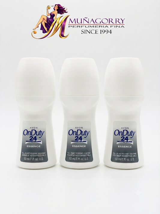 [3] ON DUTY 24 HOURS ESSENCE ROLL-ON ANTIPERSPIRANT DEODORANT BY AVON | 1.7 OZ EACH