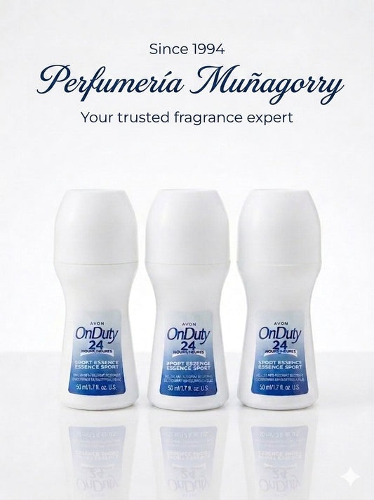 [3] ON DUTY 24 HOURS SPORT ROLL-ON ANTIPERSPIRANT DEODORANT BY AVON | 1.7 OZ EACH