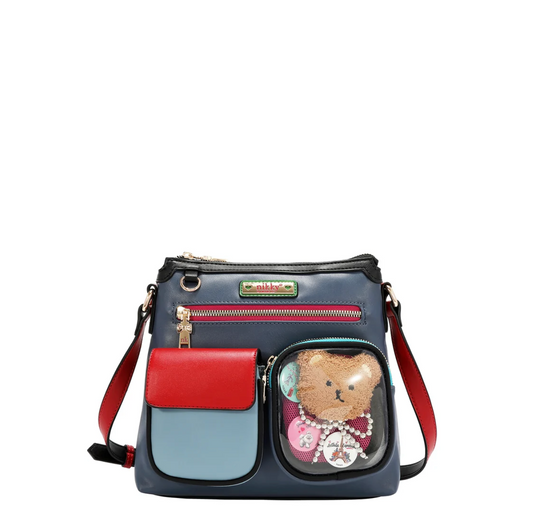 Nikki Bag Teddy & Pin Crossbody NK13245 Multi