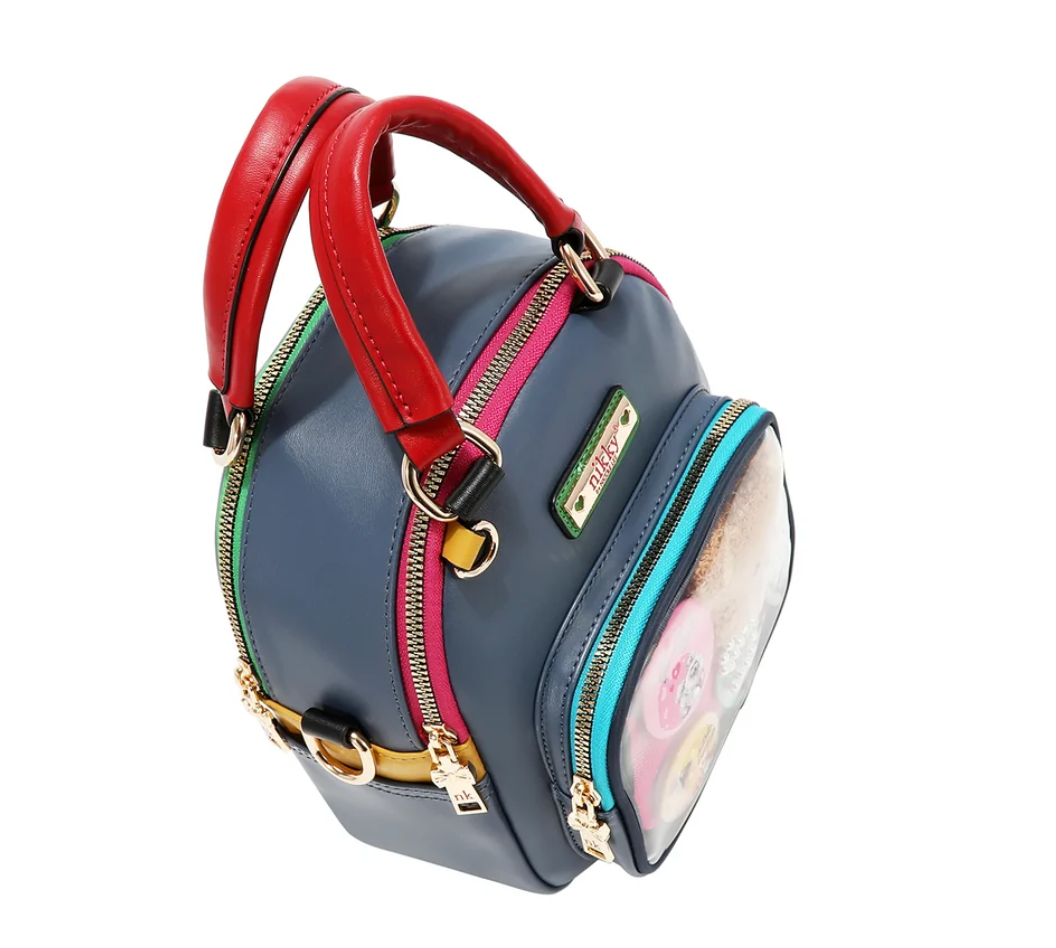 Teddy & Pin Convertible Small Backpack/handbag  NK 13244 Multi