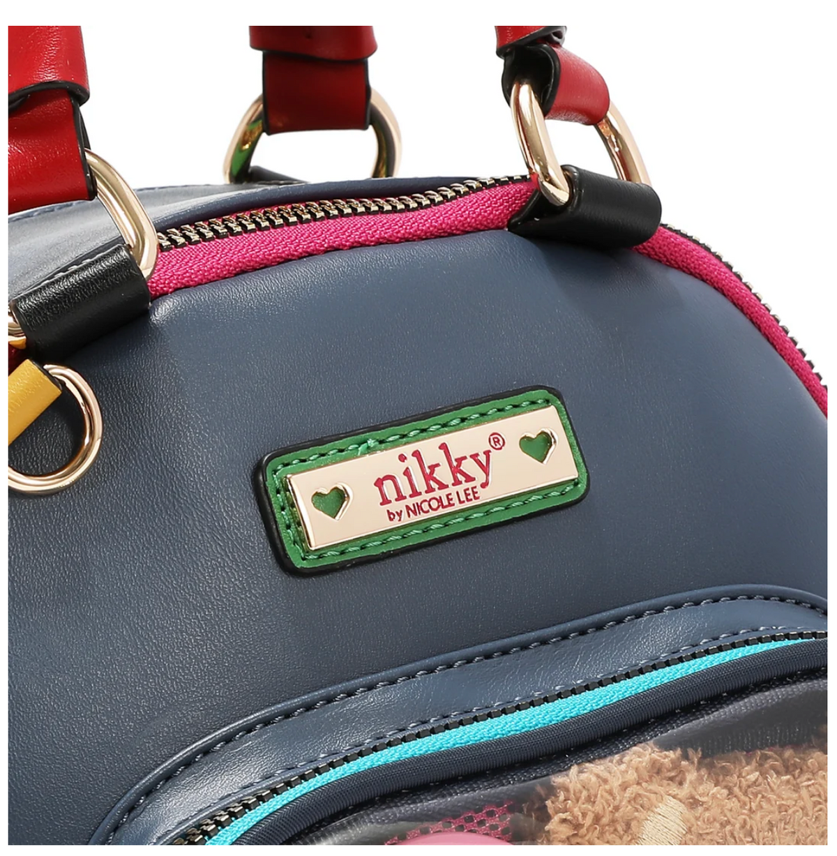 Teddy & Pin Convertible Small Backpack/handbag  NK 13244 Multi