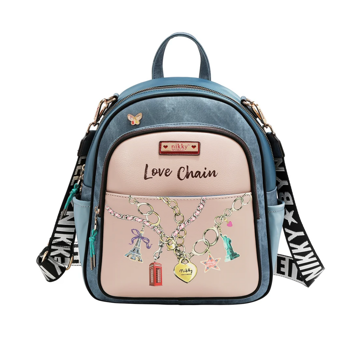 Love Chain 3 pc Set (Backpack, Crossbody, Wallet  NK13250 LOVE CHAIN