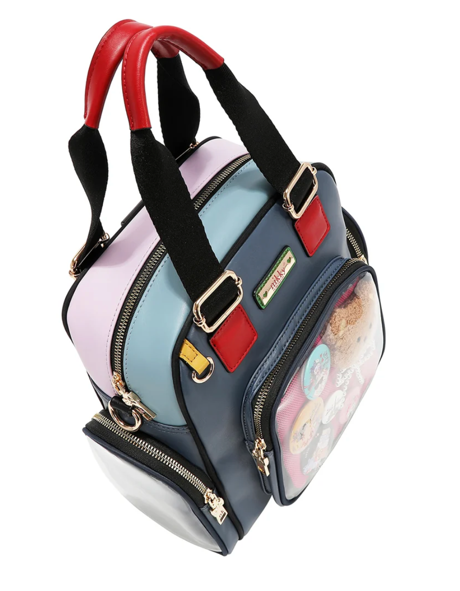 Teddy & Pin Convertible Backpack     NK13242 Multi