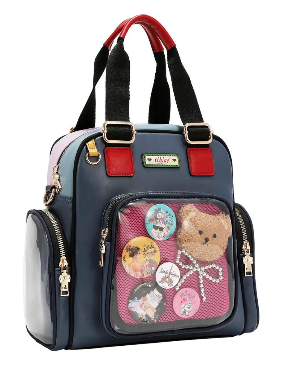 Teddy & Pin Convertible Backpack     NK13242 Multi