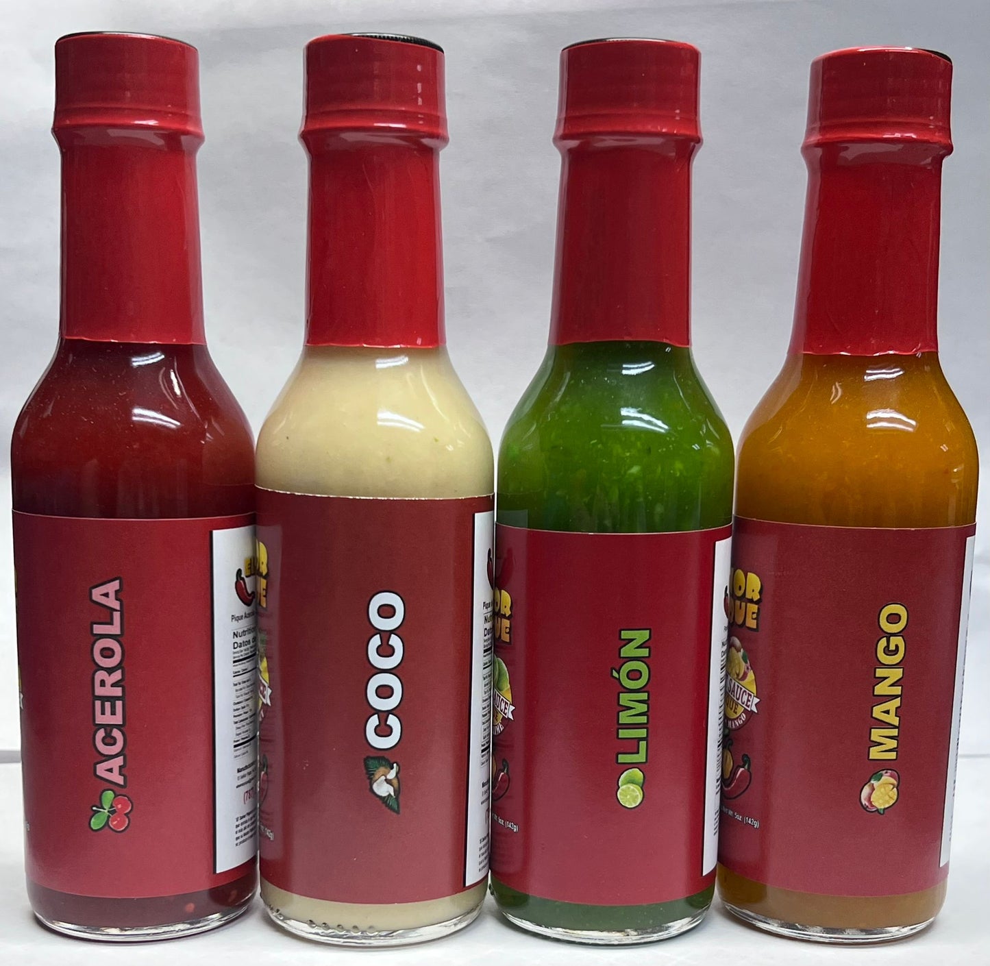 HOT SAUCE [4] EL SEÑOR PIQUE FLAVORED VALUE PACK | 5 OZ. | MADE IN PUERTO RICO