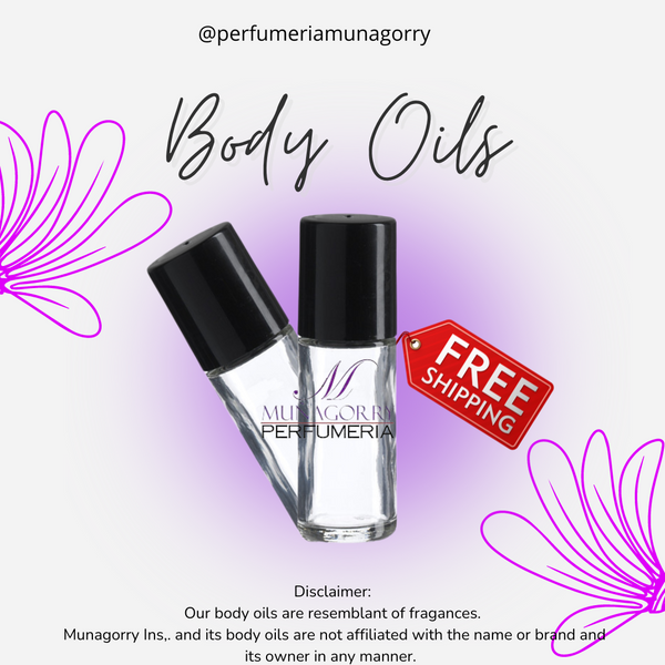 [2 PC] Carolina Herrera Body Oils Type | 1/3 oz for Men | Choose your Fragrance