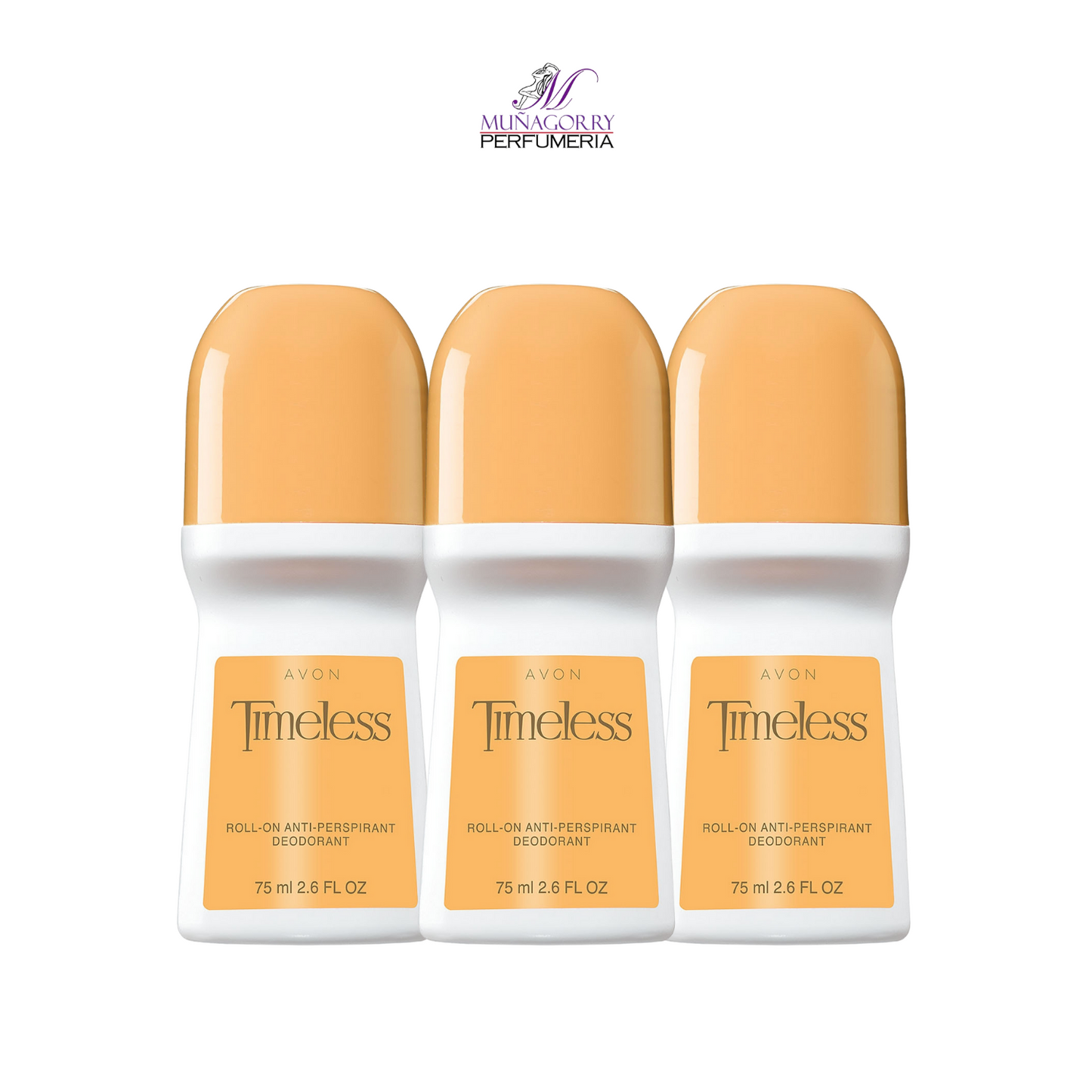 [3] TIMELESS ROLL-ON ANTIPERSPIRANT DEODORANT BY AVON | 2.6OZ EACH