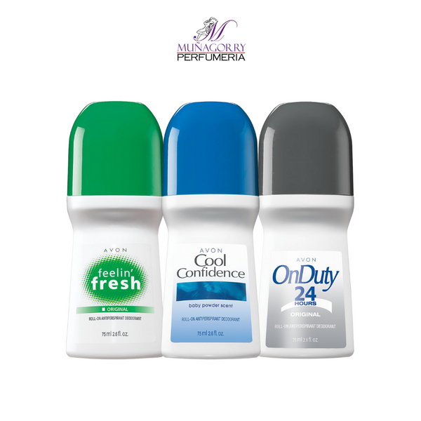 [3] MAN ASSORTED ROLL-ON ANTIPERSPIRANT DEODORANT BY AVON | 2.6OZ EACH