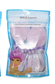 Fully Lined Shower Cap and Infused Facial Pads